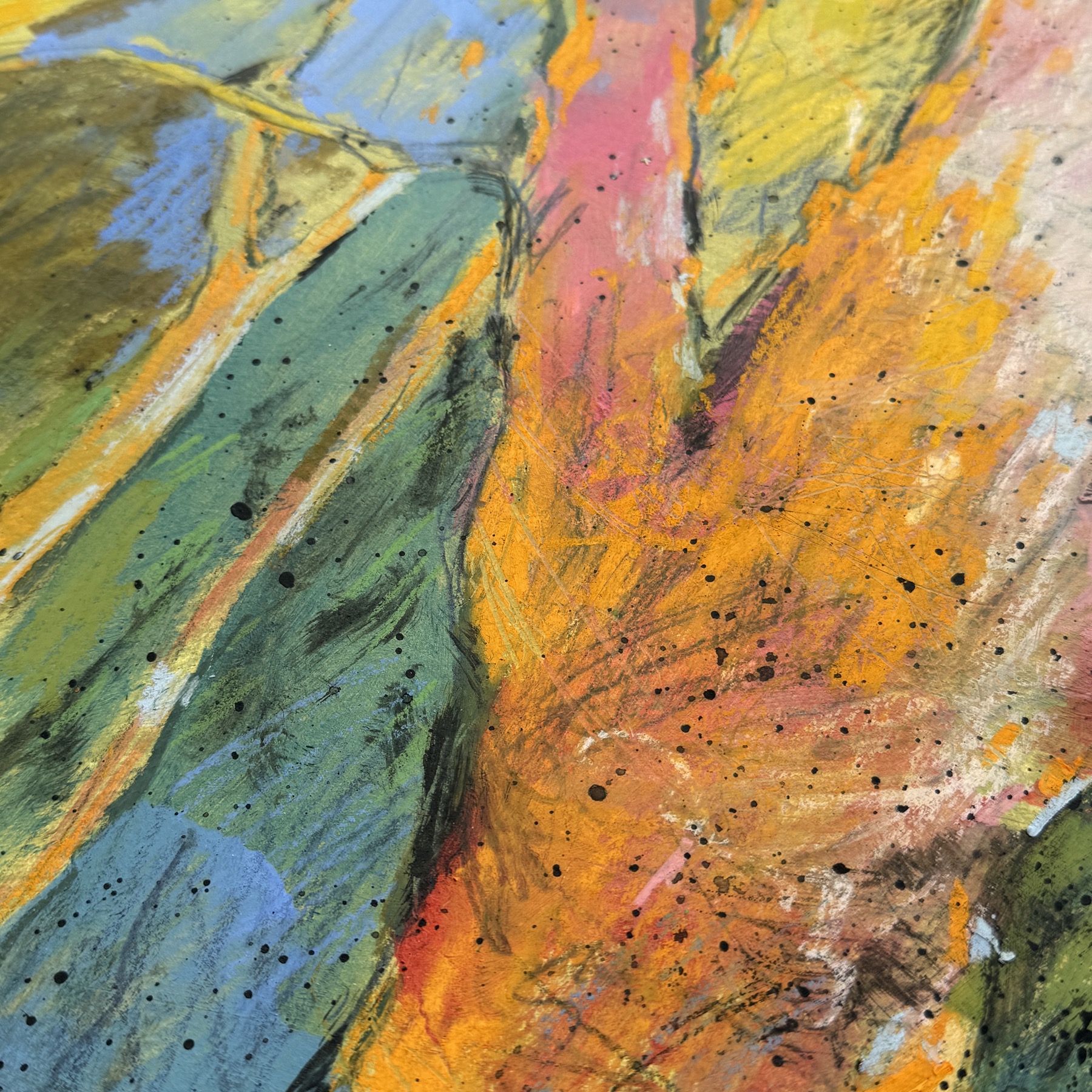 Close-up detail of an Alexandra Park tree drawing