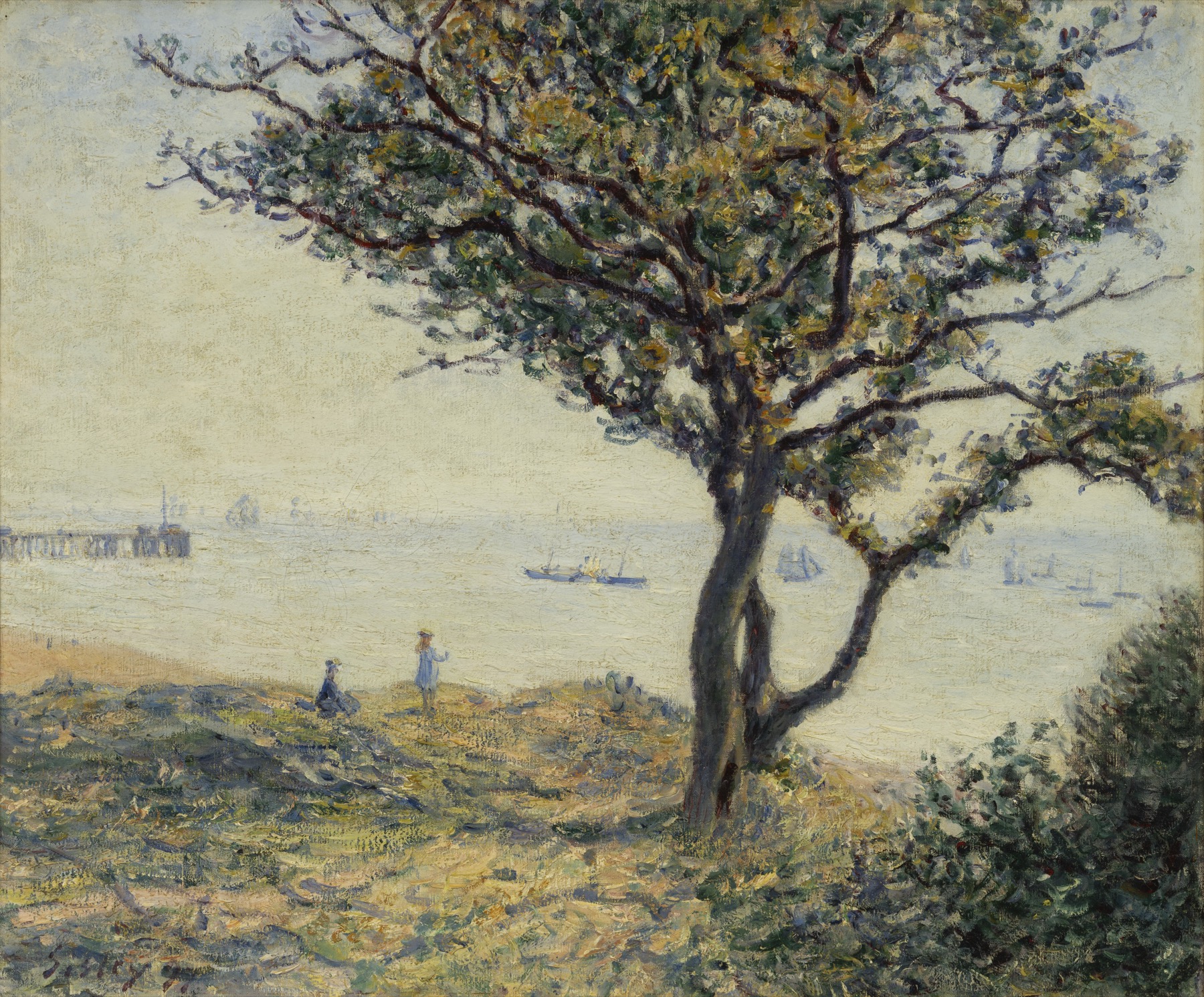 Alfred Sisley, A Cardiff Shipping Lane, 1897