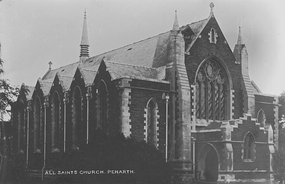 All Saints Church, Penarth, circa 1905