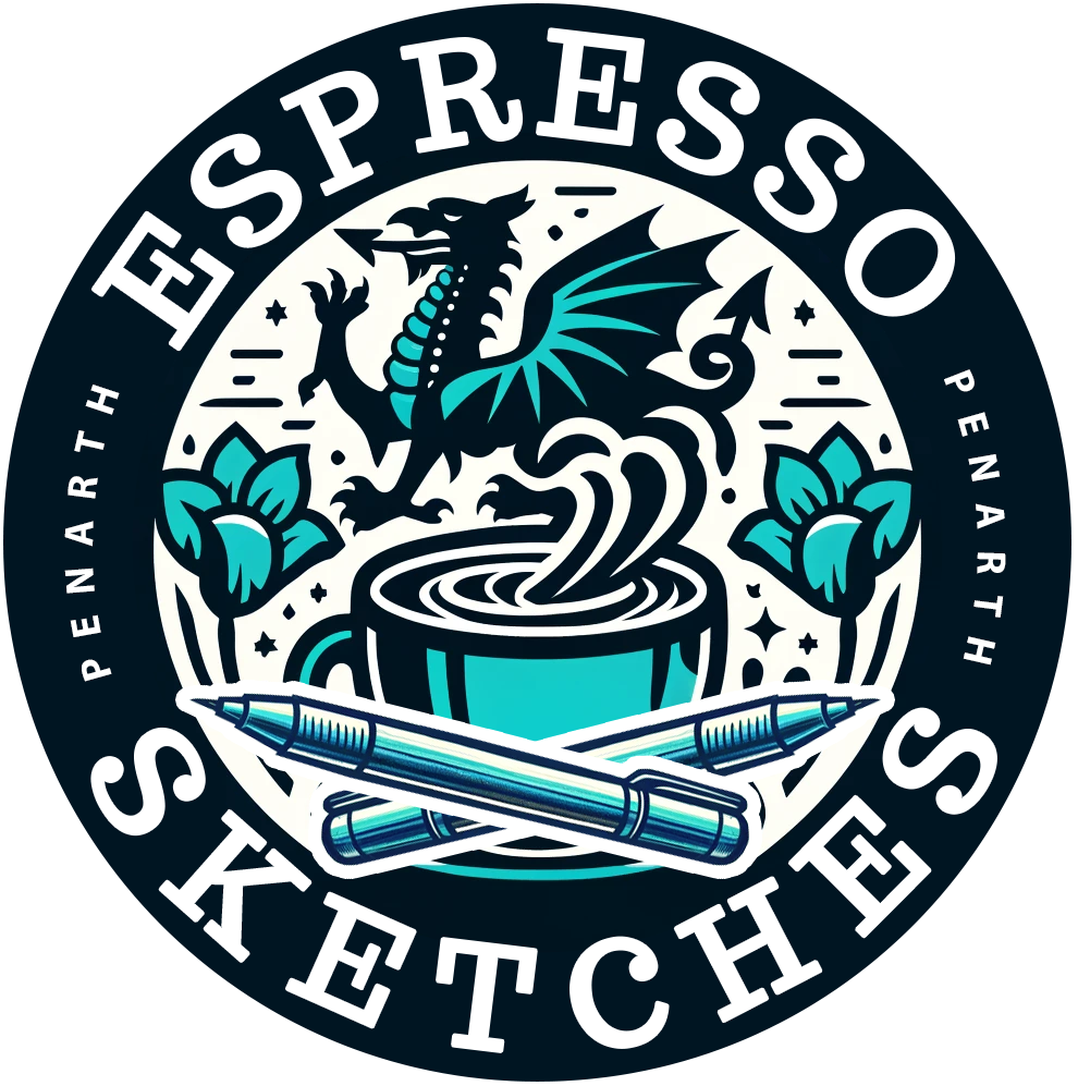 Espresso Sketches Penarth logo